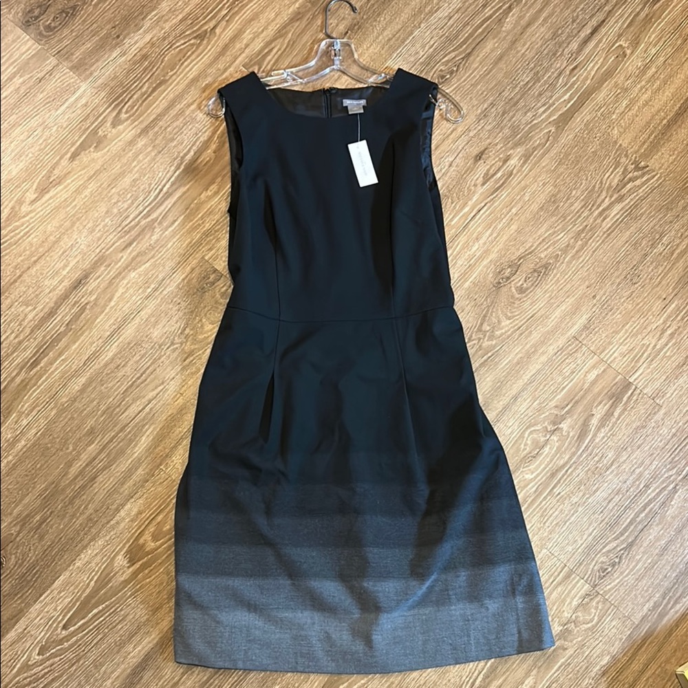 Elegant Black and Gray Sleeveless Dress